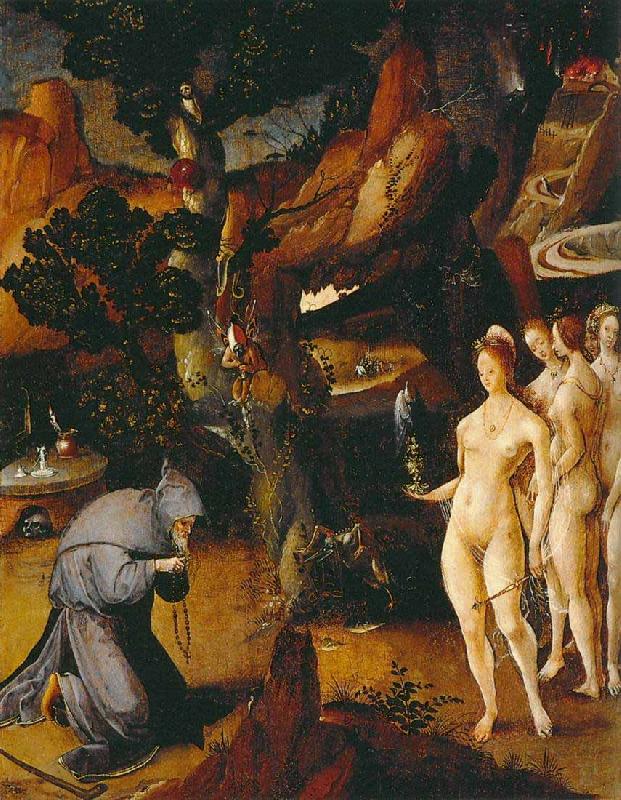 Cesar De Cock Temptation of St Anthony oil painting image